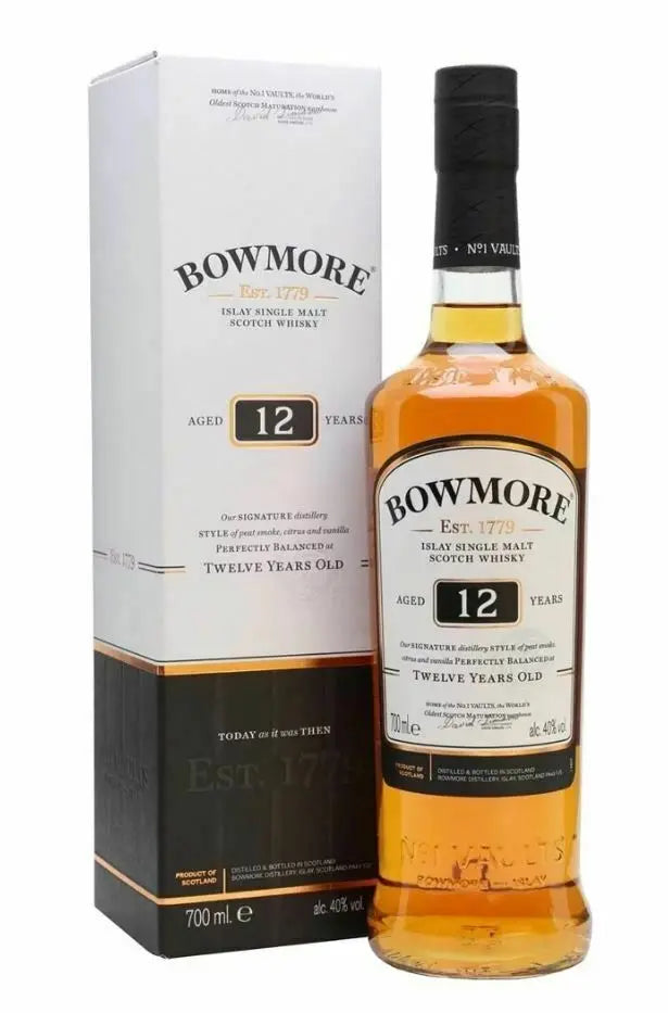 Bowmore 12 Years Old Single Malt Scotch Whisky (1x70cl) (Pick up at Sheung Wan Store only before Feb 20)