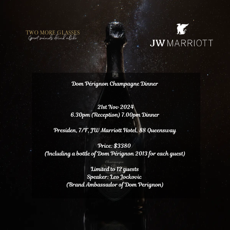 [Champagne Dinner] Dom Perignon x JW Marriott PRESIDEN (21-Nov)