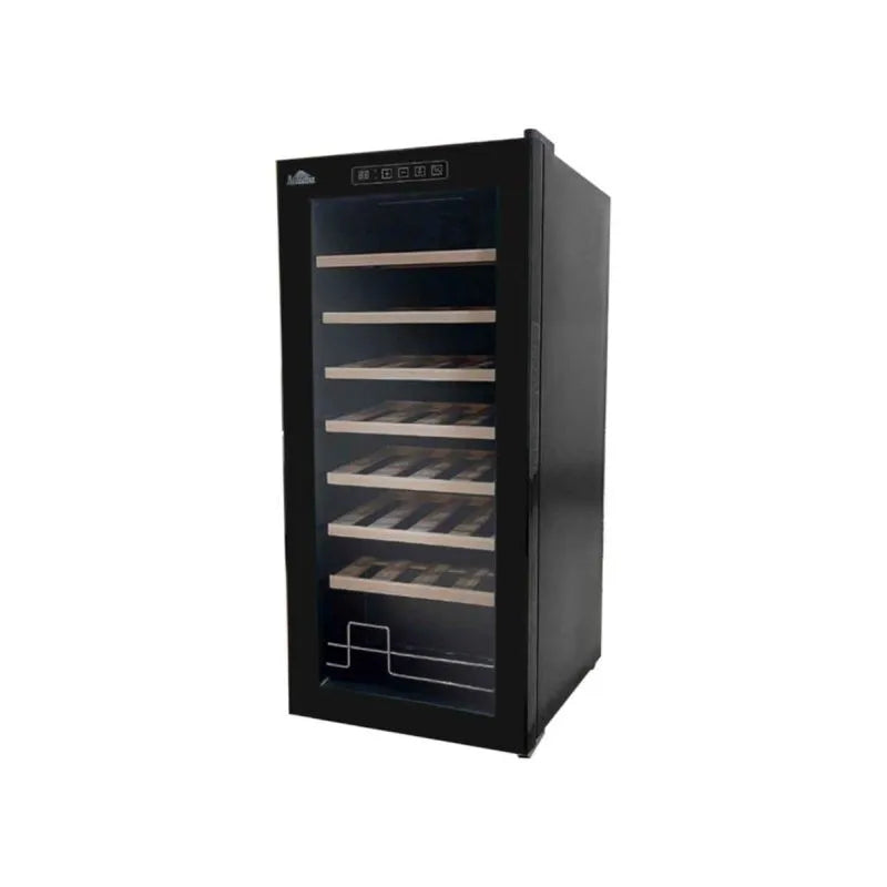 Acalava 32 bottles 90L Wine Cabinet fan cooling compressor wooden frame cooling fridge