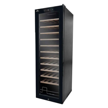 Acalava 48 bottles 120L Wine Cabinet fan cooling compressor wooden frame cooling fridge