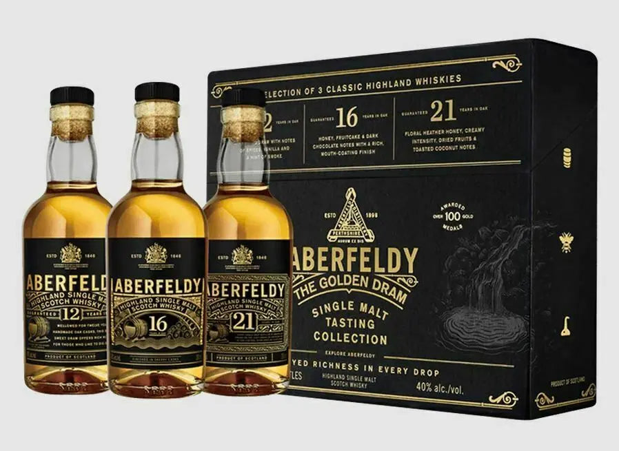 Aberfeldy The Golden Dram Single Malt Tasting Collection (3x20cl) (Pick up at Sheung Wan Store only before Feb 20)