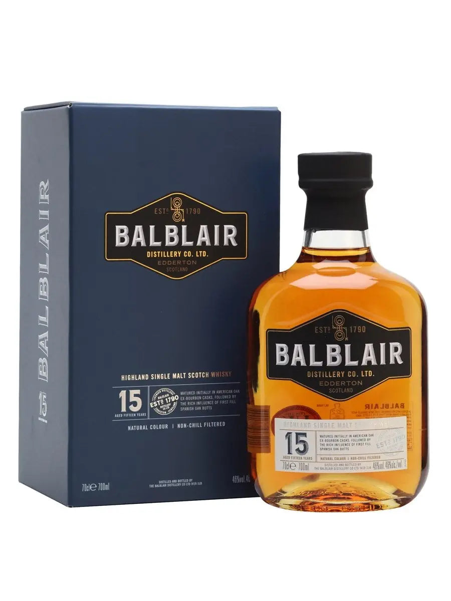 Balblair 15 years old Highland Single Malt whisky (1x70cl) (Pick up at Sheung Wan Store only before Feb 20)