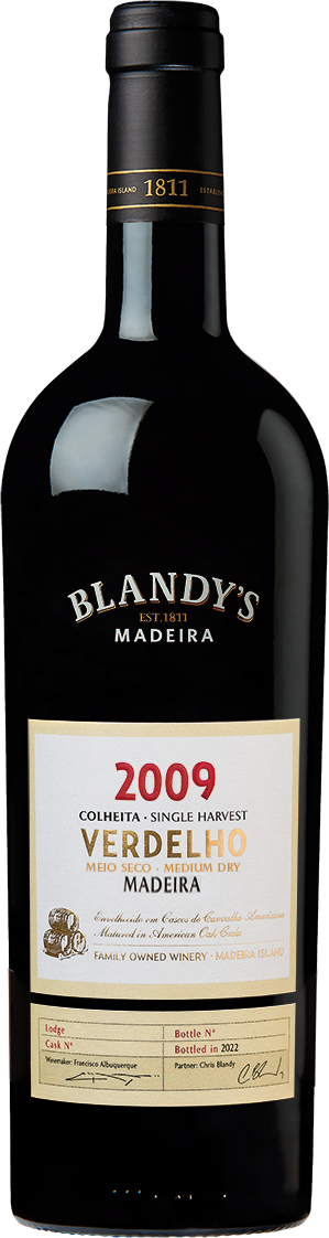 Blandy's Verdelho "Colheita" Vintage Madeira 2009 (1x75cl)