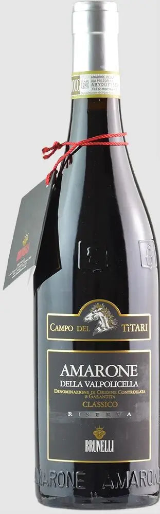 Brunelli Campo Del Titari Vino Rosso Amarone Della Valpolicella Classico DOCG Riserva 2018 (1x75cl) (Pick up at Sheung Wan Store only before Feb 20)