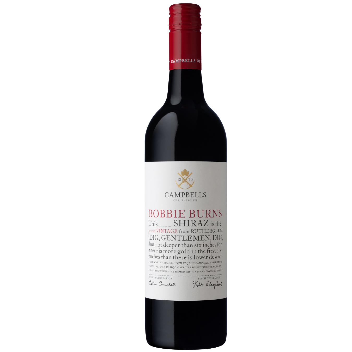 Campbells Bobbie Burns Shiraz 1990 (1x75cl)