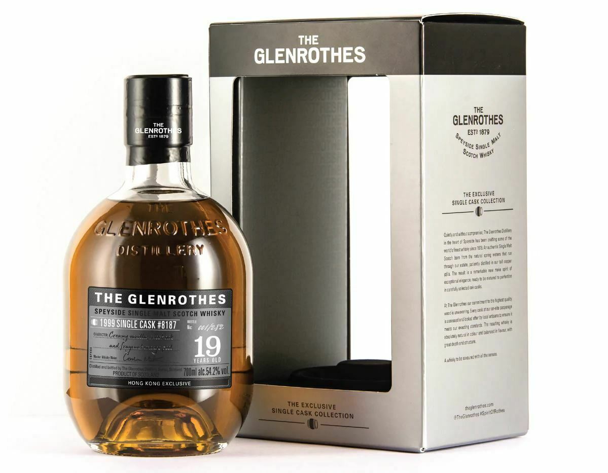 Glenrothes 19 Years Old 1999 Single Cask #8187 Single Malt Scotch Whisky (HK Exclusive) (1x70cl) (Pick up at Sheung Wan Store only before Feb 20)