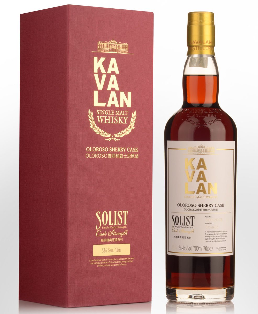 Kavalan Oloroso Solist Single Cask Strength Sherry Cask with Gift Box (1x70cl) (Pick up at Sheung Wan Store only before Feb 20)