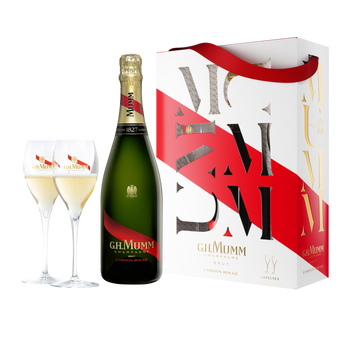 G. H. Mumm Cordon Rouge Brut NV Twin Flute Gift Set (1x75cl)