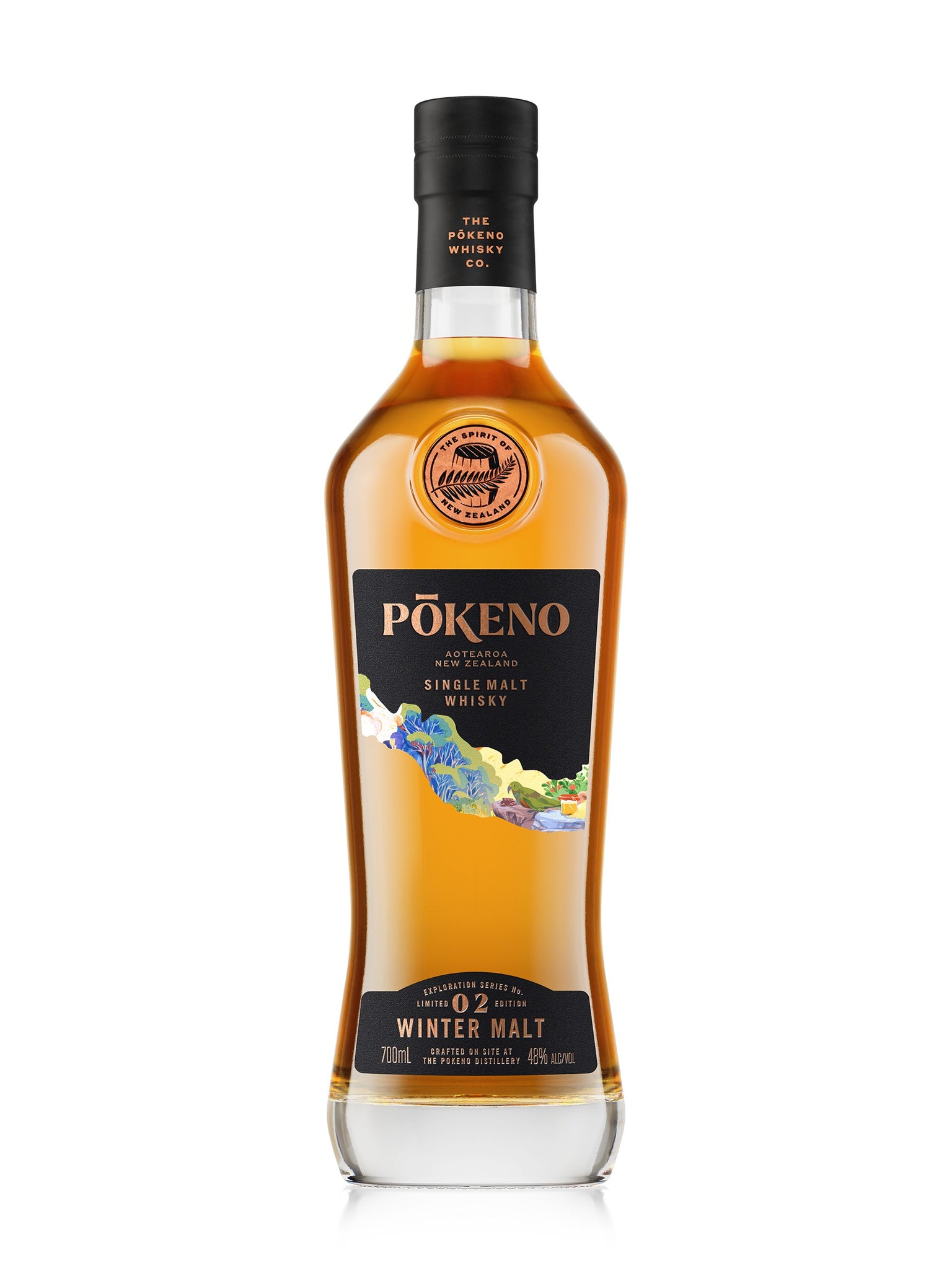 Pokeno Exploration Series Winter Malt New Zealand Single Malt Whisky (1x70cl)