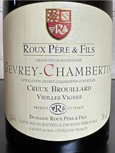 Roux Pere & Fils Gevrey Chambertin Creux Brouillard Vieilles Vignes AOC 2019 (1x75cl)