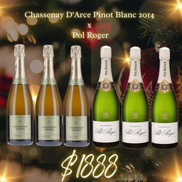 Pol Roger x Chassenay D'Arce Pinot Blanc Extra Brut Millesime 2014 (6x75cl)