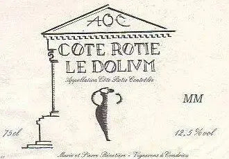 BENETIERE Marie et Pierre, Vin de France Cote Rotie Le Dolium 2014 (1x75cl) - TwoMoreGlasses.com