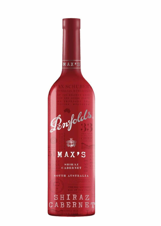 Penfolds Max's Shiraz Cabernet 2018 (1x75cl) - TwoMoreGlasses.com