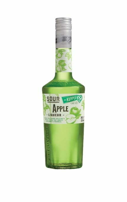 De Kuyper Sour Apple Liqueur (1x70cl) - TwoMoreGlasses.com