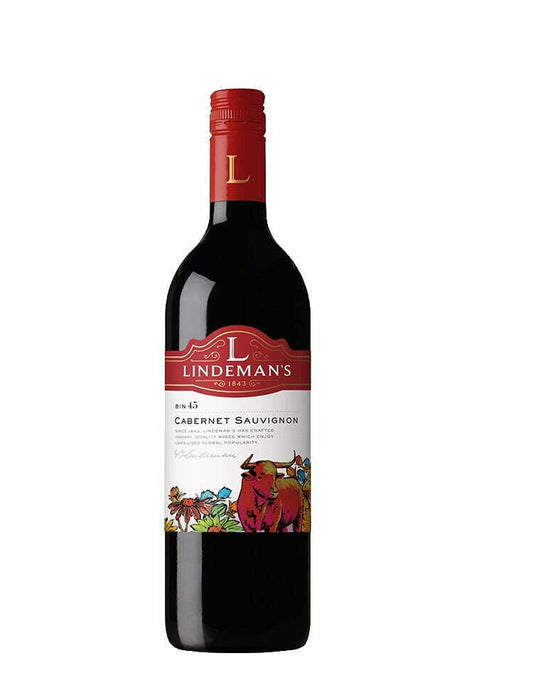 Lindemans Bin 45 Cabernet Sauvignon 2018 (1x75cl) - TwoMoreGlasses.com