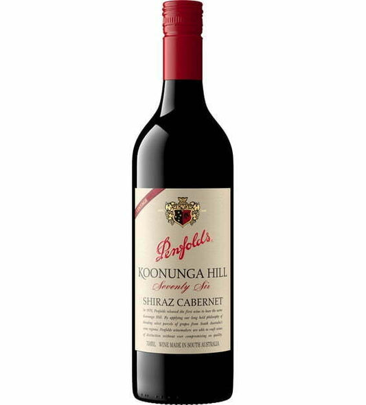 Penfolds Koonunga Hill Seventy Six Shiraz Cabernet 2018 (1x75cl) - TwoMoreGlasses.com