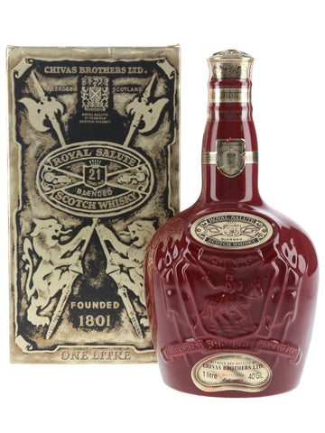 Royal Salute 21 year old Blended Whisky (1x100cl) - TwoMoreGlasses.com