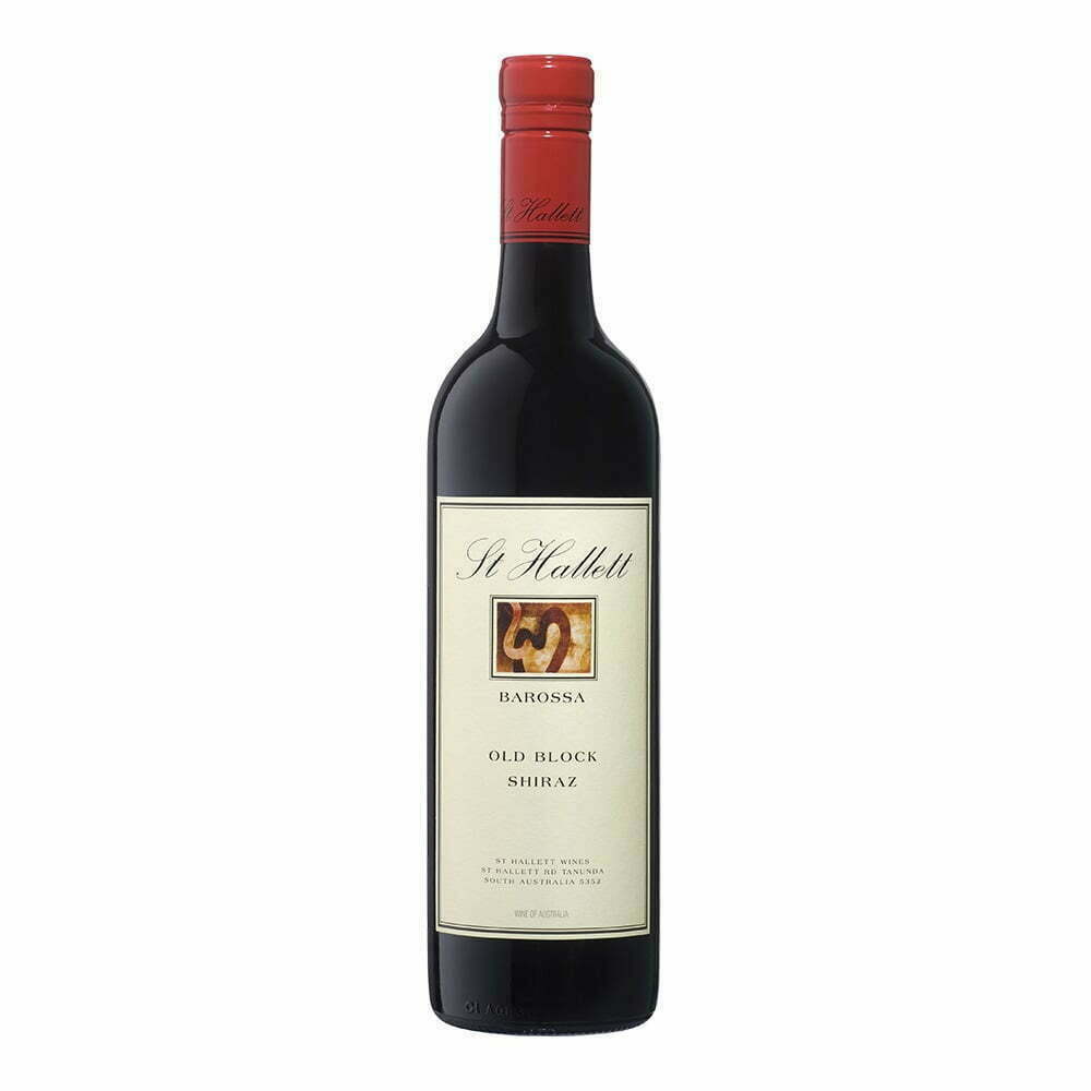 St Hallett Old Block Shiraz 2015 (1x75cl) - TwoMoreGlasses.com