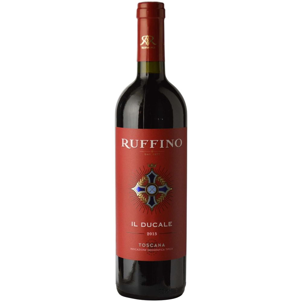 Ruffino Il Ducale Rosso (Sangiovese, Merlot) 2016 (1x75cl) - TwoMoreGlasses.com