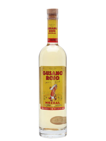 Gusano Roja 100% Agave Mezcal (1x70cl) - TwoMoreGlasses.com